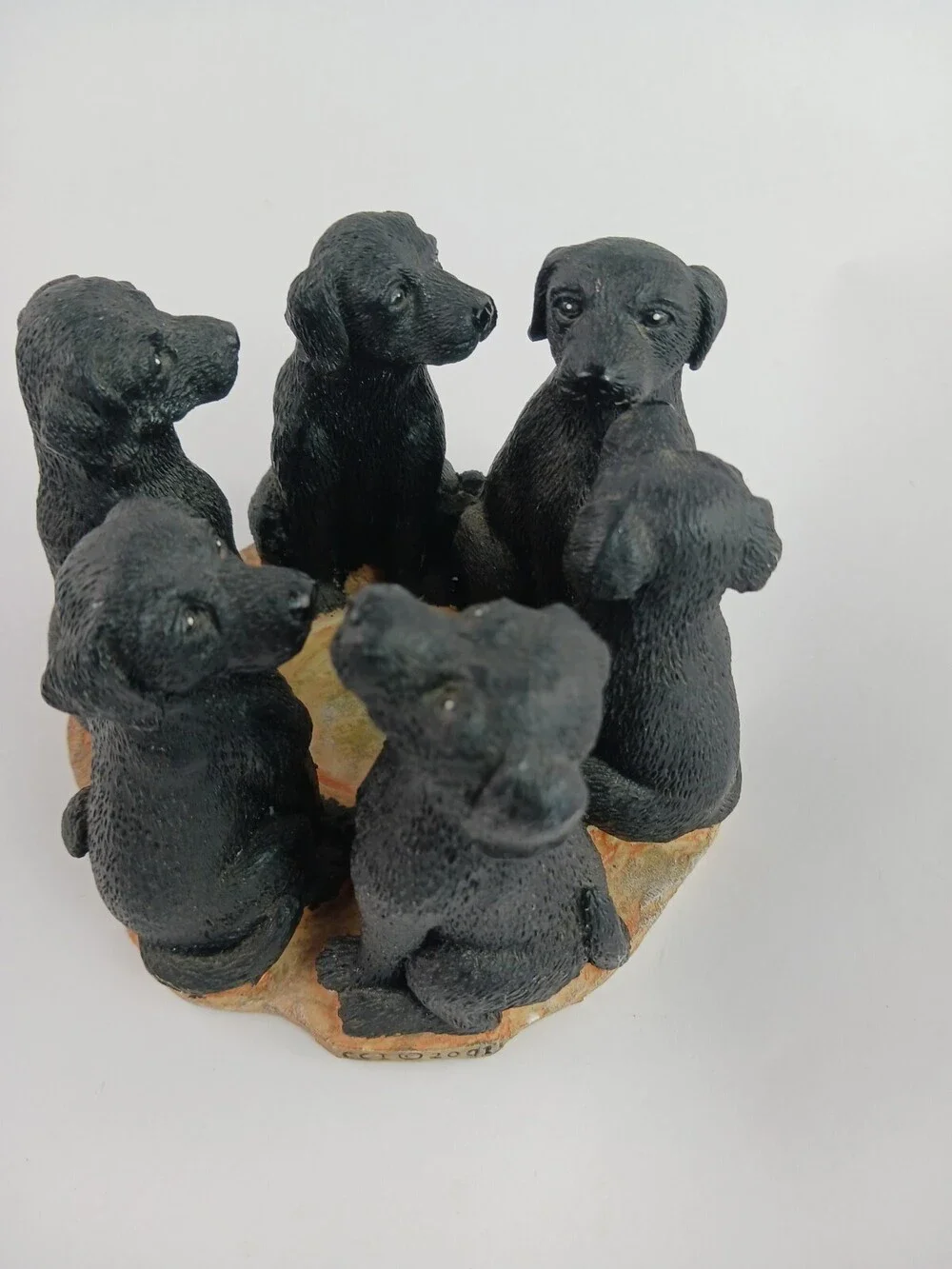 Black Lab Circle Votive Candle Holder Continental Creations #P608 S6328